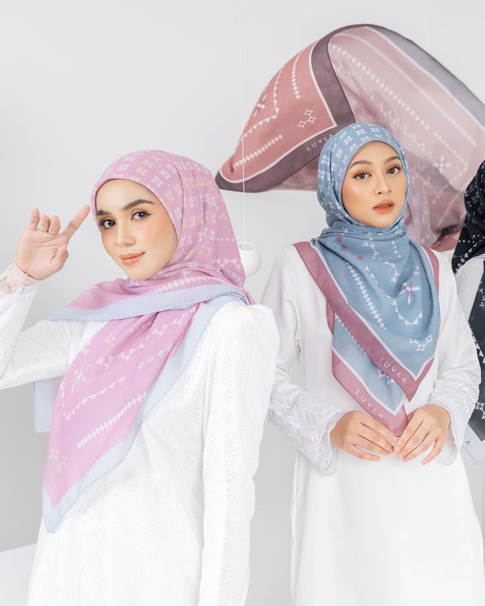 Tudung Bawal Cotton Turkish Delight - Earl Grey - Image 3