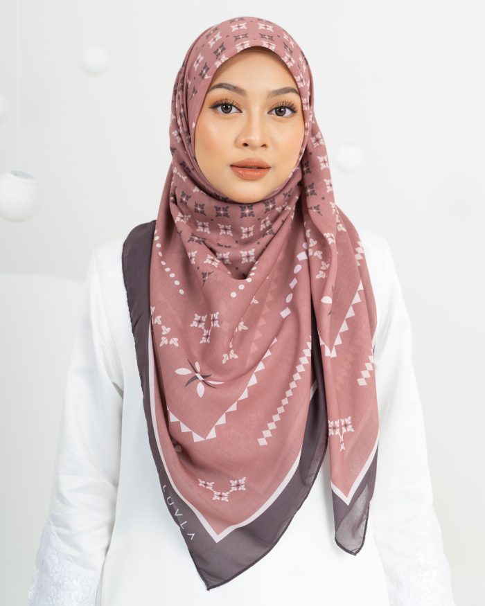 Tudung Bawal Cotton Turkish Delight - Hazel Choco