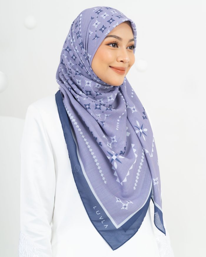 Tudung Bawal Cotton Turkish Delight - Lavender - Image 2