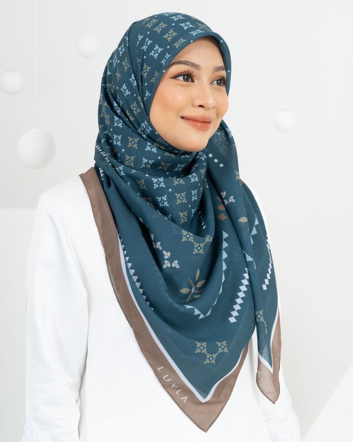 Tudung Bawal Cotton Turkish Delight - Roasted Pistachio - Image 2