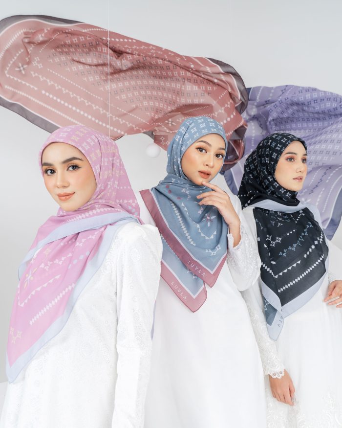 Tudung Bawal Cotton Turkish Delight - Roasted Pistachio - Image 3