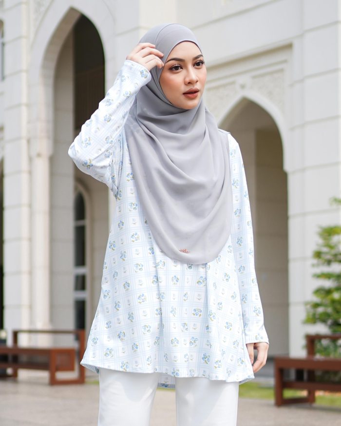 Blouse Luv Lia Printed - Aurora Blue - Image 2