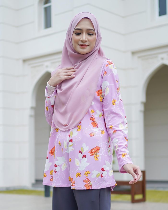 Blouse Luv Lia Printed - Calynia Pink - Image 2