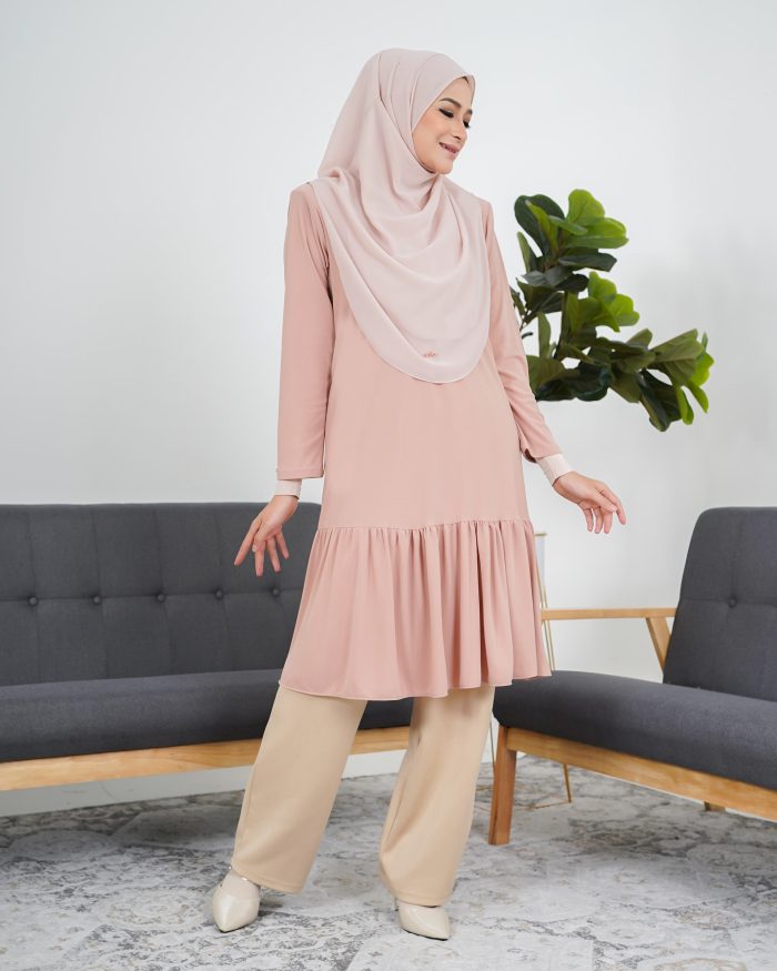 Tunic Ruffle Lendra - Apricot Blush - Image 3