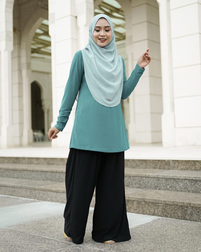 Blouse Luv Lia - Teal Green - Image 3