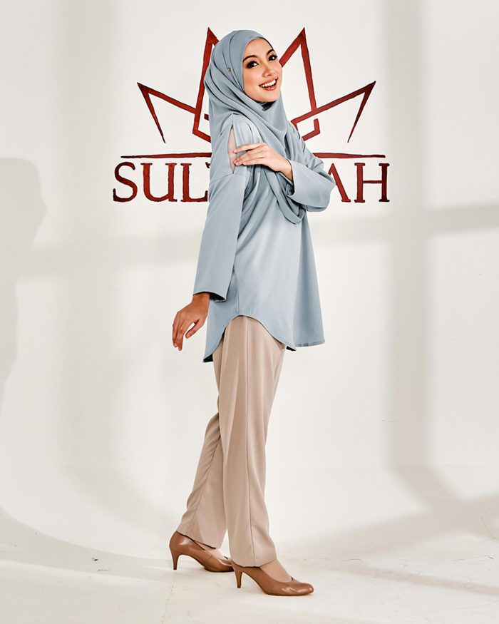 Blouse Kurshiah - Baby Blue - Image 2