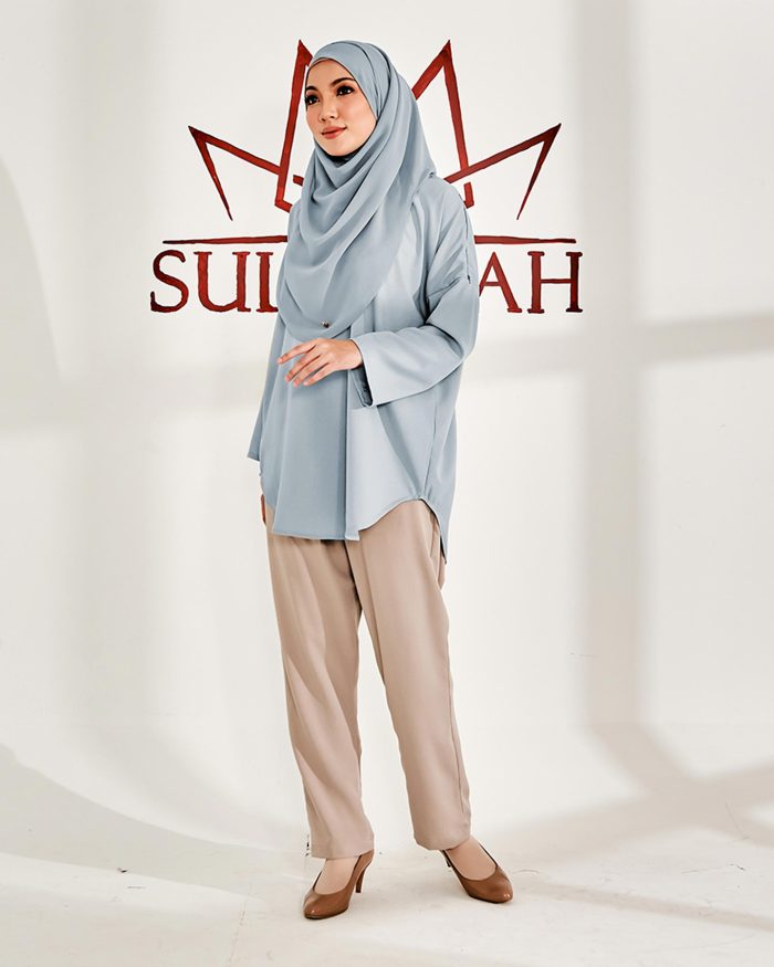 Blouse Kurshiah - Baby Blue - Image 3