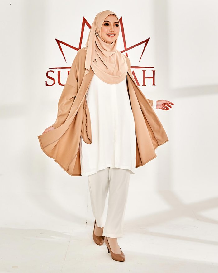 Cardigan Kimono Kaisara - Beige Nude - Image 4