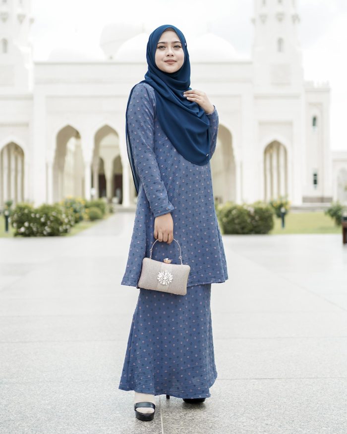 Baju Kurung Pahang Latisha - Rust Aegean