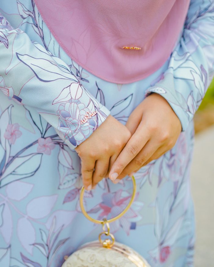 Baju Kurung Lara 2.0 - Primrose Silver - Image 3