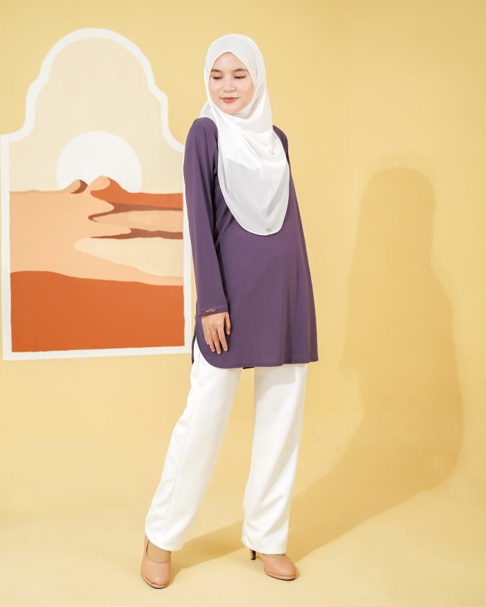 Blouse Laiqa 2.0 - Eggplant - Image 3