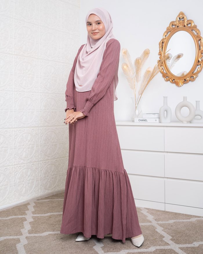 Dress Ruffle Rachel - Dusty Pink