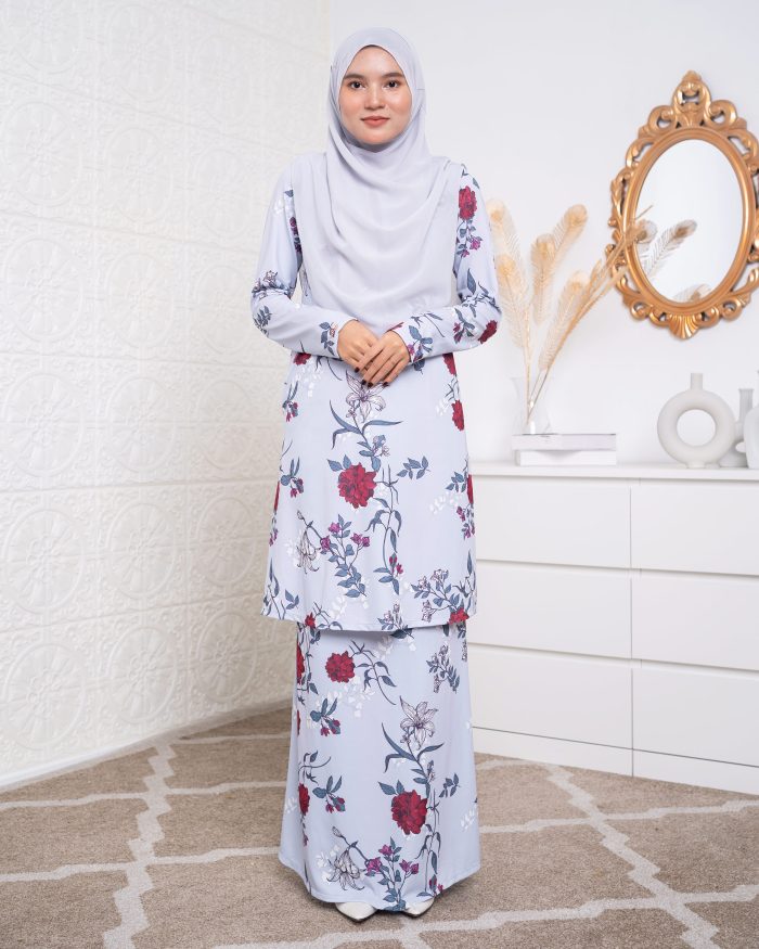 Baju Kurung Lara 2.0 - Ash Magnum - Image 2