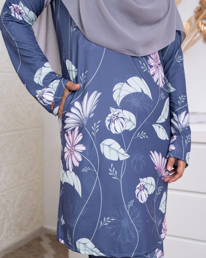 Baju Kurung Lara 2.0 - Battleship Aster - Image 5