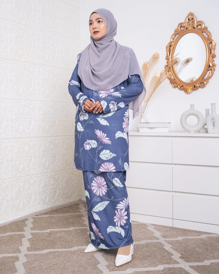 Baju Kurung Lara 2.0 - Battleship Aster - Image 4