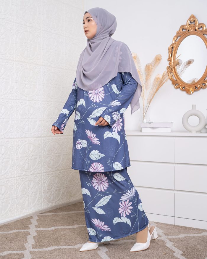 Baju Kurung Lara 2.0 - Battleship Aster - Image 3