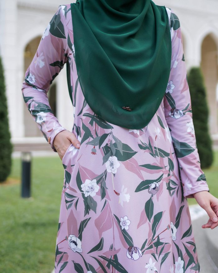 Baju Kurung Lara 2.0 - Blush Mauve - Image 4