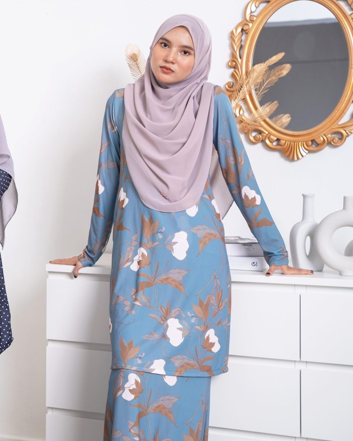 Baju Kurung Lara 2.0 - Bush Ocean - Image 4