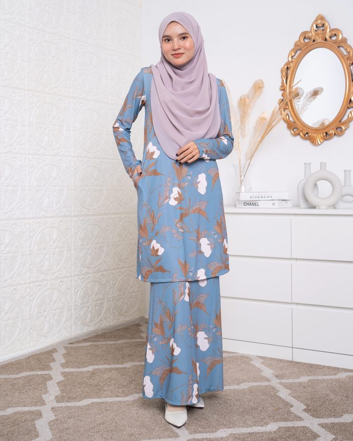 Baju Kurung Lara 2.0 - Bush Ocean - Image 2