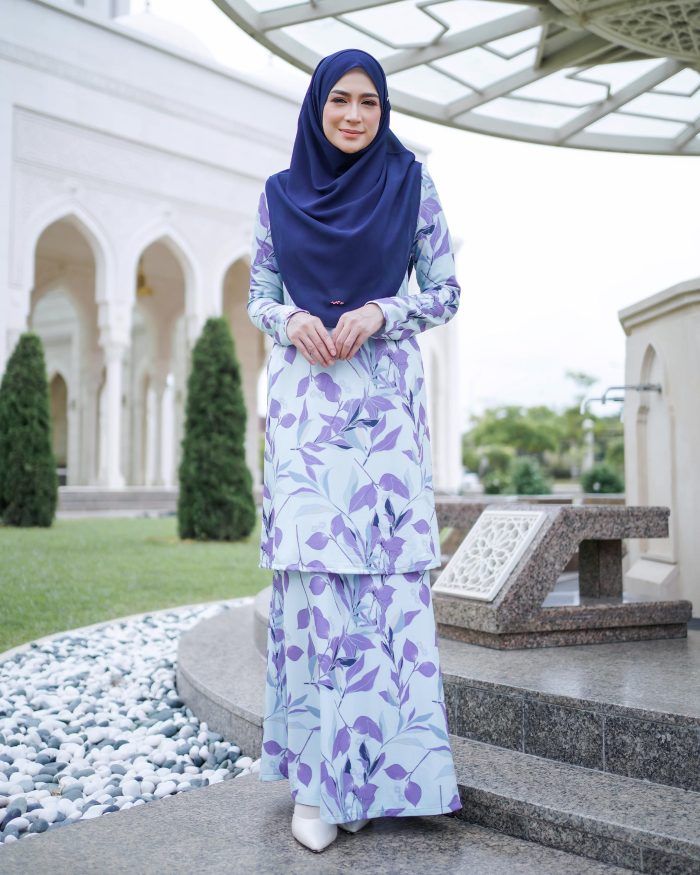 Baju Kurung Lara 2.0 - Glossy Grape