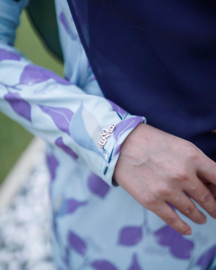 Baju Kurung Lara 2.0 - Glossy Grape - Image 4