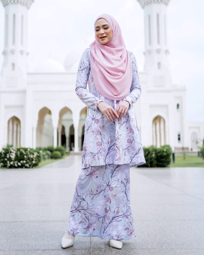 Baju Kurung Lara 2.0 - Primrose Silver - Image 2