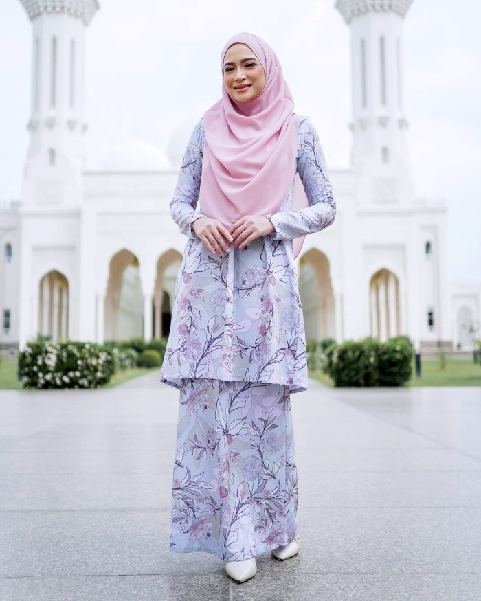 Baju Kurung Lara 2.0 - Primrose Silver