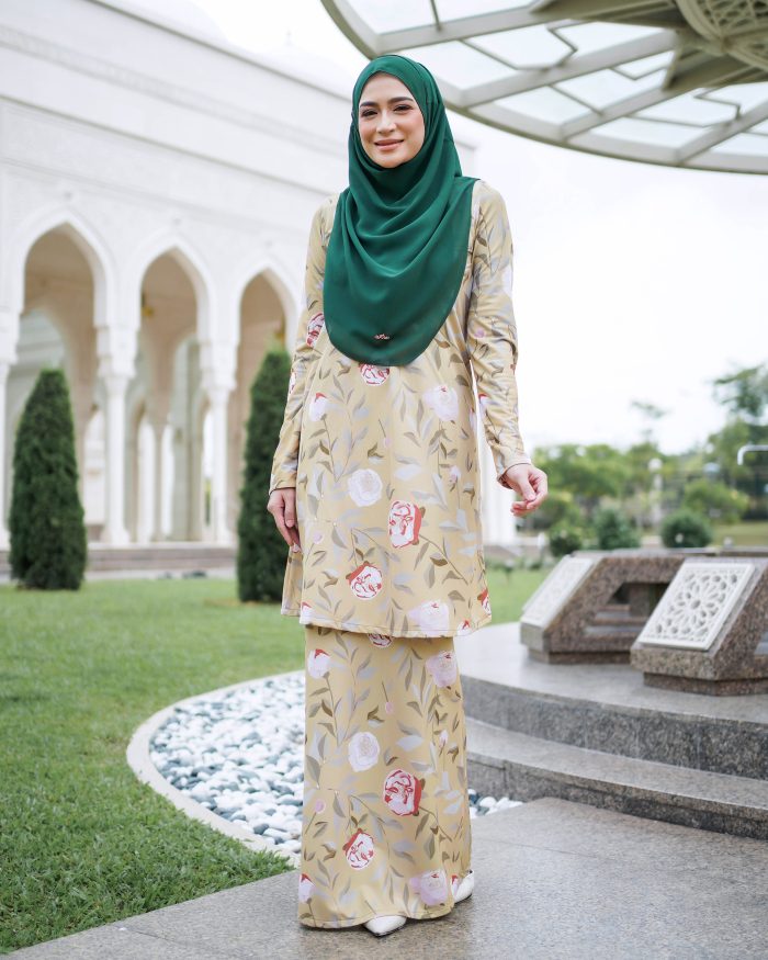 Baju Kurung Lara 2.0 - Rosy Brass - Image 4