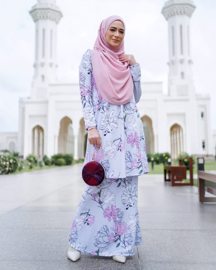 Baju Kurung Lara 2.0 - Snow Pink - Image 2