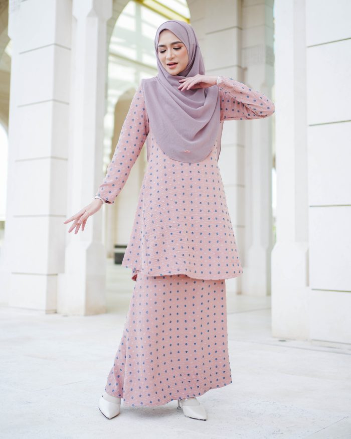 Baju Kurung Pahang Latisha 2.0 - Sweet Nude - Image 3