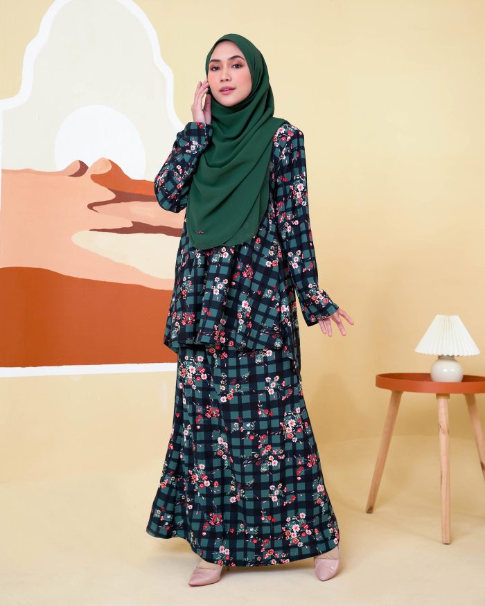 Baju Kurung Lola Printed 2.0 - Claude Checkered