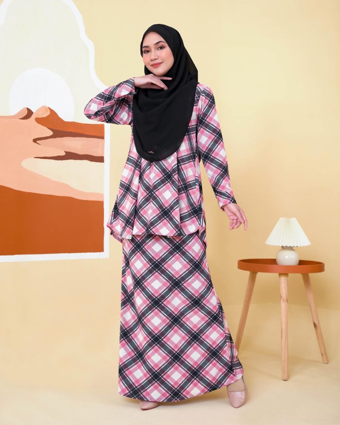 Baju Kurung Lola Printed 2.0 - Gingham Rocky