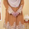 Baju Kurung Pahang Lace Ramadhani 3.0 - Gold Mustard - Image 5