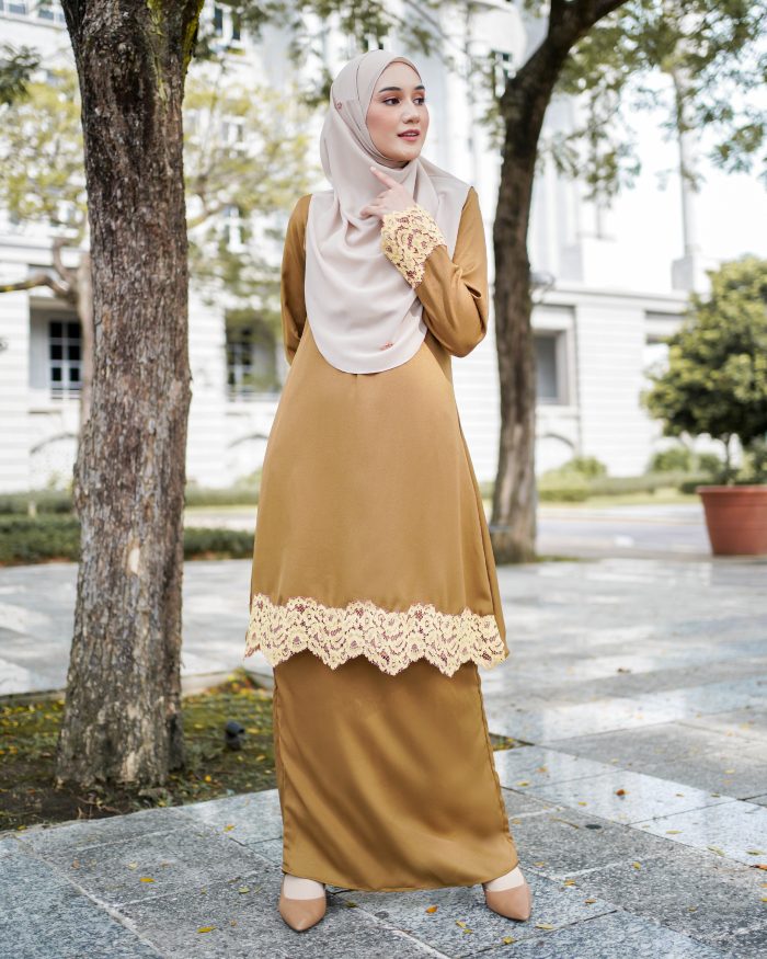 Baju Kurung Riau Lace Saloma 2.0 - Medal Bronze