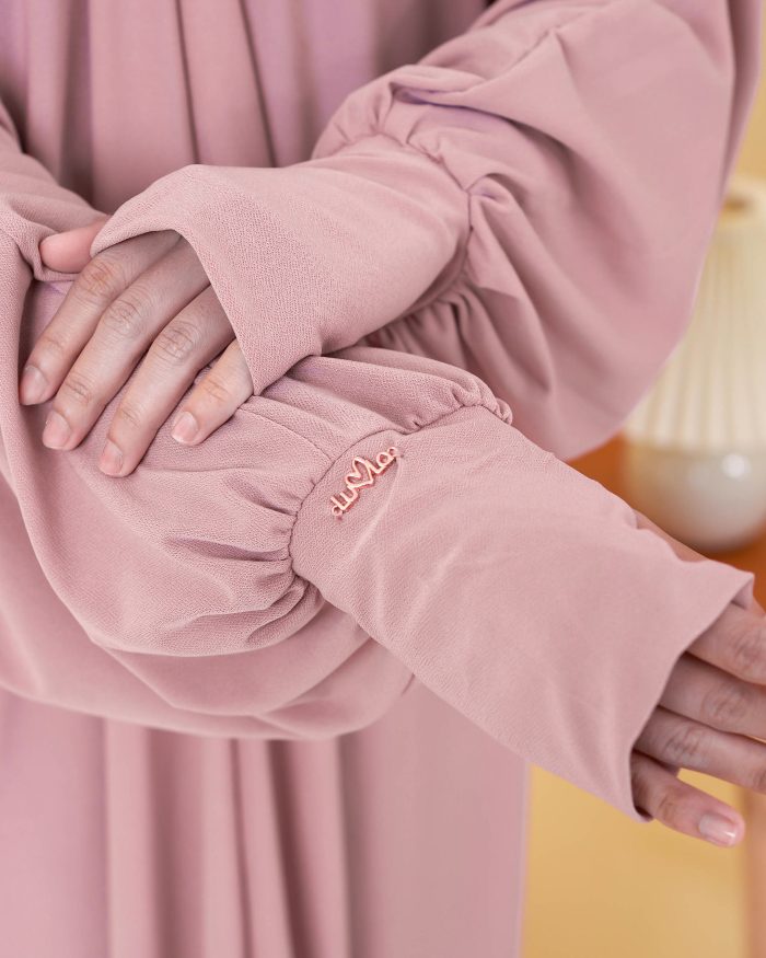 Telekung Lateefah 2.0 - Mauve Pink - Image 5