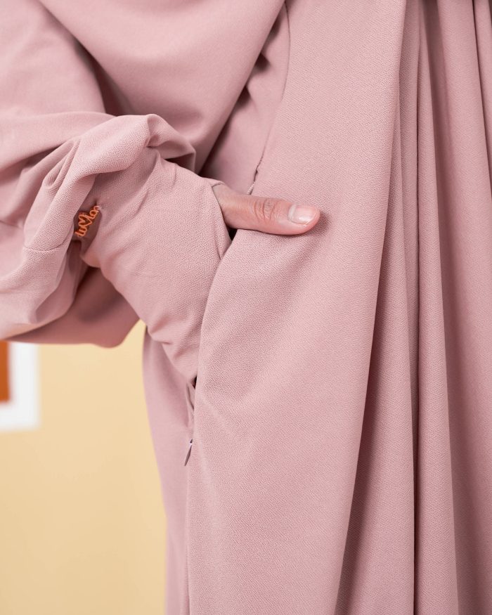 Telekung Lateefah 2.0 - Mauve Pink - Image 6