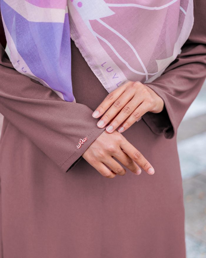 Baju Kurung Pahang Laura Plain 4.0 - Brownie Brown - Image 5