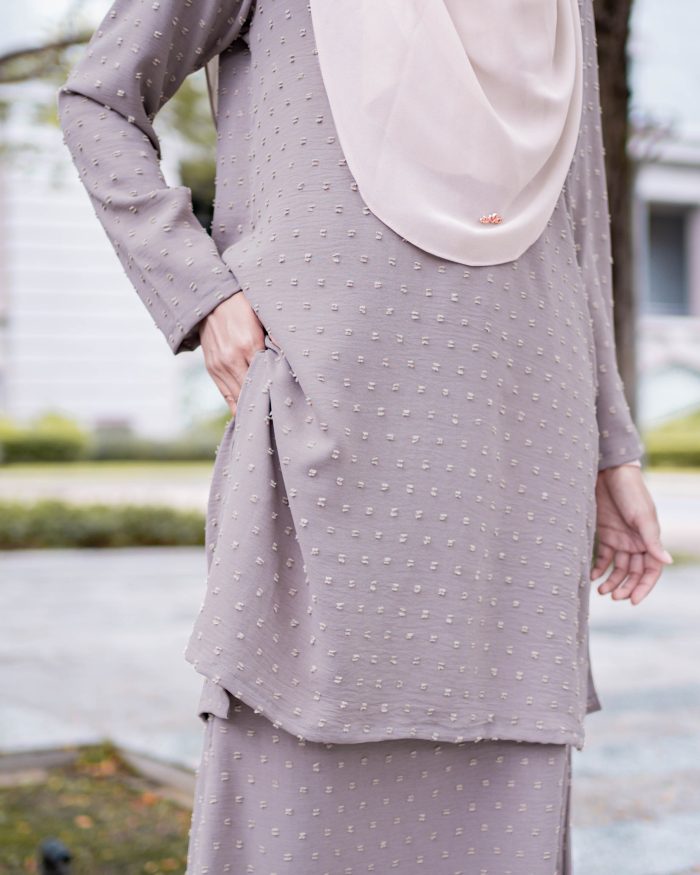 Baju Kurung Layli - Light Taupe - Image 4