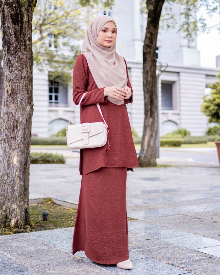 Baju Kurung Layli - Terracotta