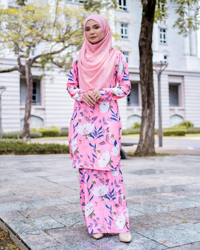 Baju Kurung Pahang Laura Printed 7.0  - Santa Rinta