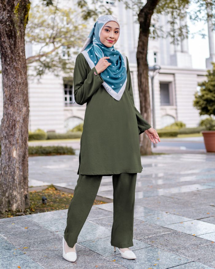 Suit Lubna 3.0 - Army Green