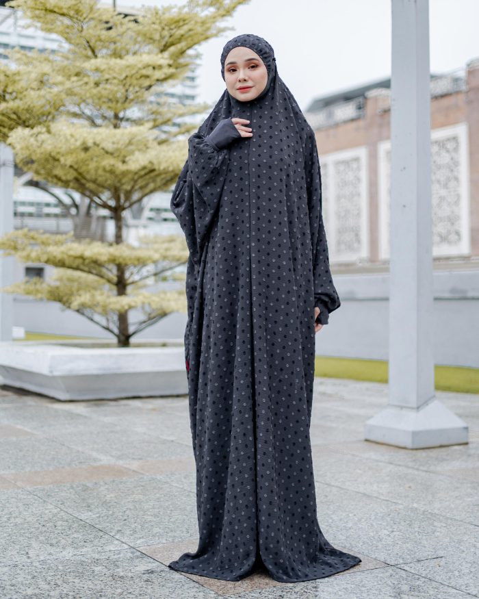 Telekung Rafeefa - Dust Grey