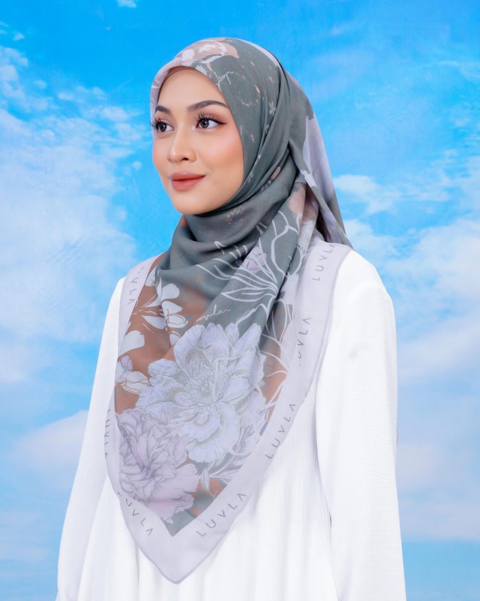 Tudung Bawal Cotton English Garden - Corncockle