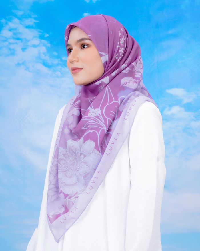 Tudung Bawal Cotton English Garden - Poppy