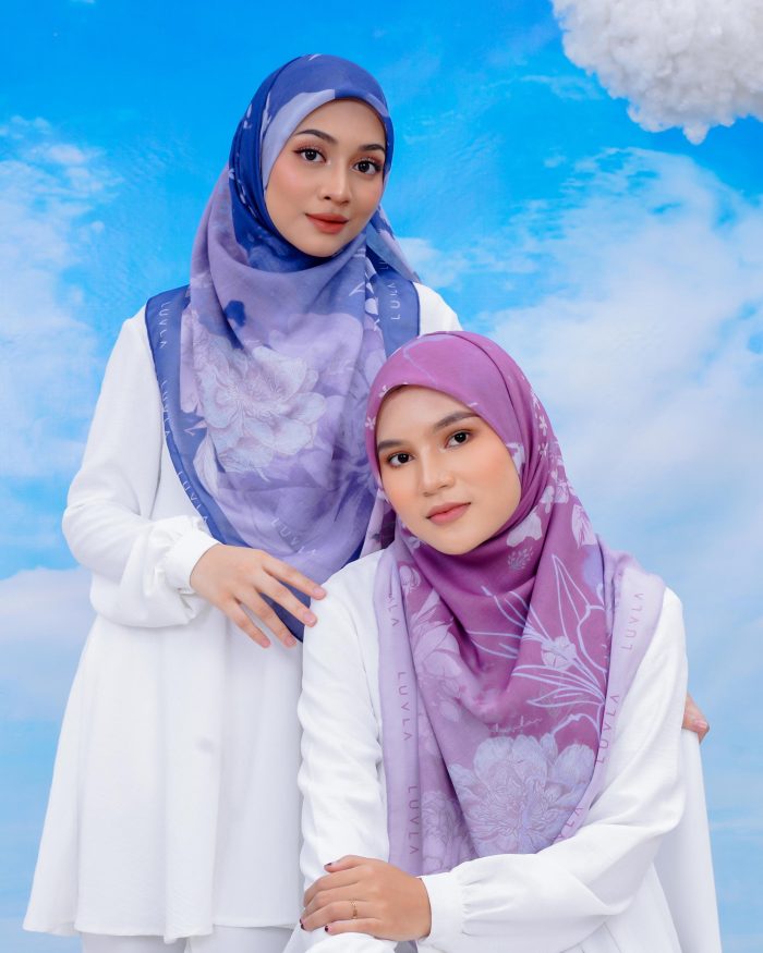 Tudung Bawal Cotton English Garden - Kingcup - Image 4