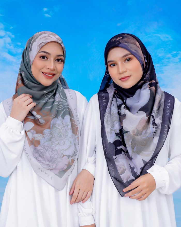 Tudung Bawal Cotton English Garden - Ramsons - Image 4