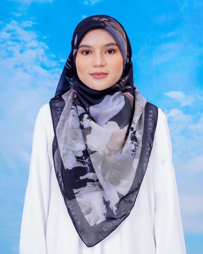 Tudung Bawal Cotton English Garden - Ramsons - Image 2