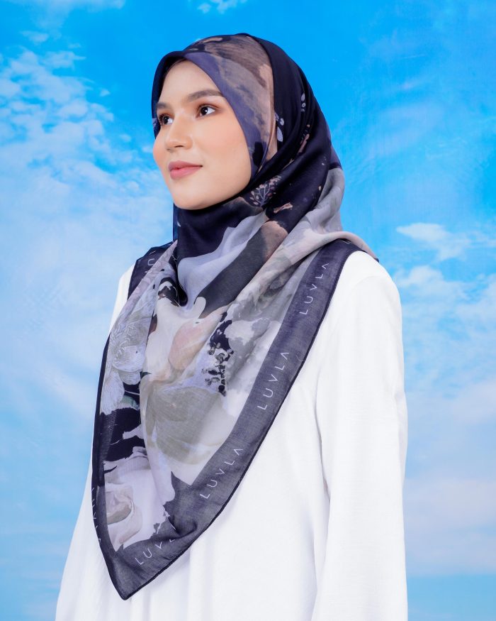 Tudung Bawal Cotton English Garden - Ramsons