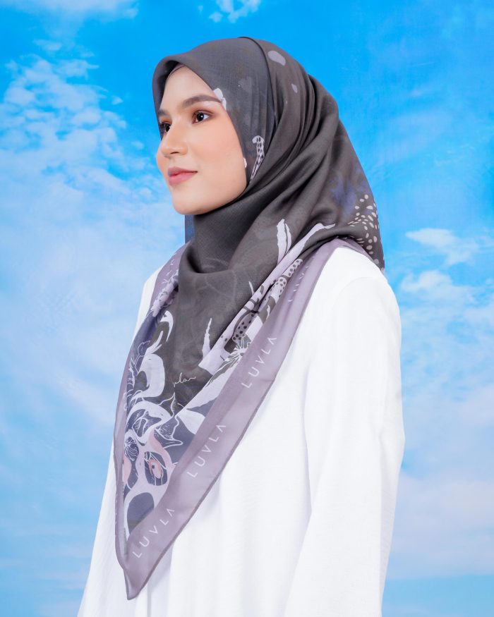 Tudung Bawal Cotton The Royals - Catherine - Image 3