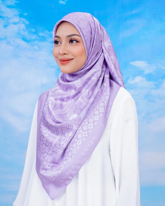 Tudung Bawal Satin Enchanted - Hester Crepe - Image 3
